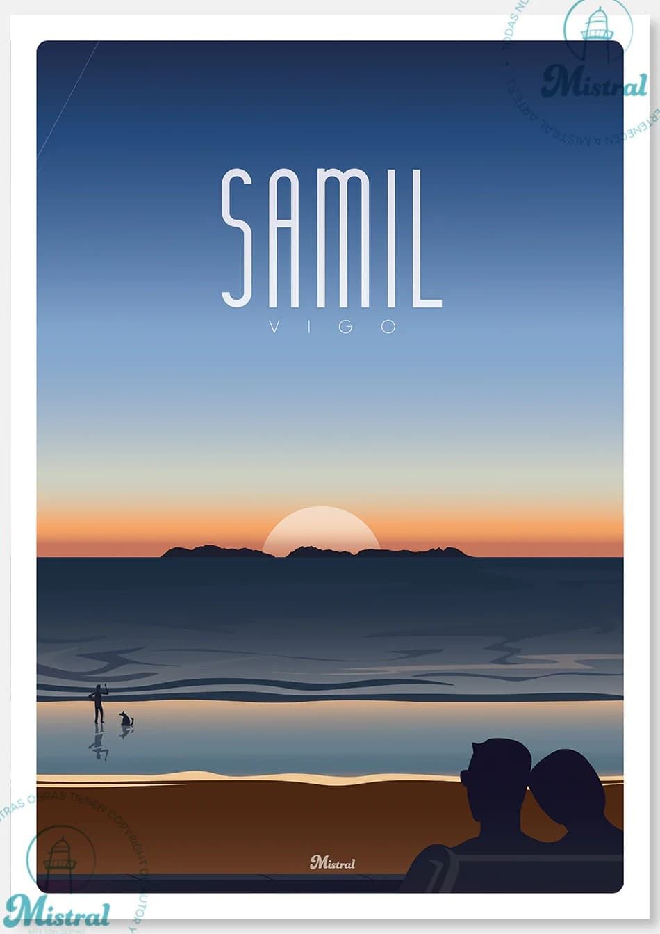 Lámina Samil (enmarcada) - Imaxe 1